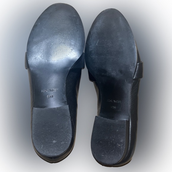 NINE WEST Leather woman’s Gold HUFF Loafer Flats - Picture 8 of 8